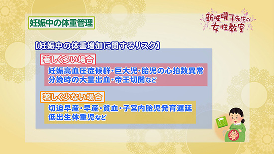 妊娠中の体重管理 新堀曜子先生の女性教室 Tku テレビ熊本