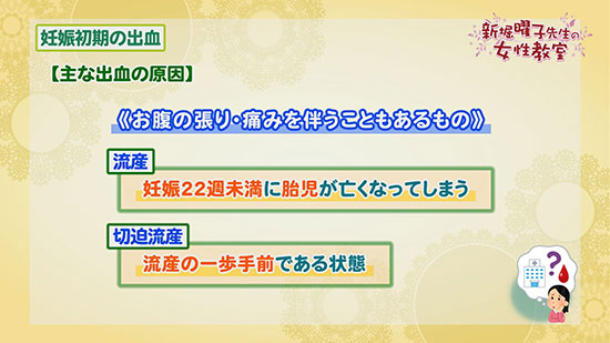 妊娠初期の出血 新堀曜子先生の女性教室 Tku テレビ熊本