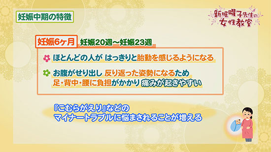 妊娠中期の特徴 曜子先生の女性教室 Tku テレビ熊本