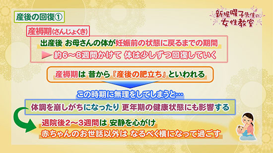 産後の回復 1 新堀曜子先生の女性教室 Tku テレビ熊本
