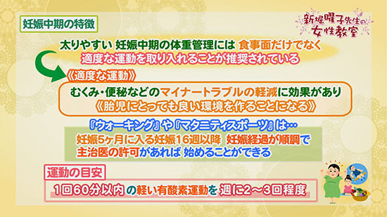 妊娠中期の特徴 曜子先生の女性教室 Tku テレビ熊本