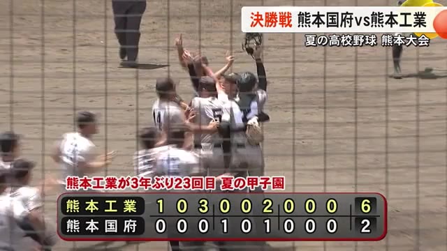 夏の高校野球・熊本大会　熊本工業が３年ぶり２３...